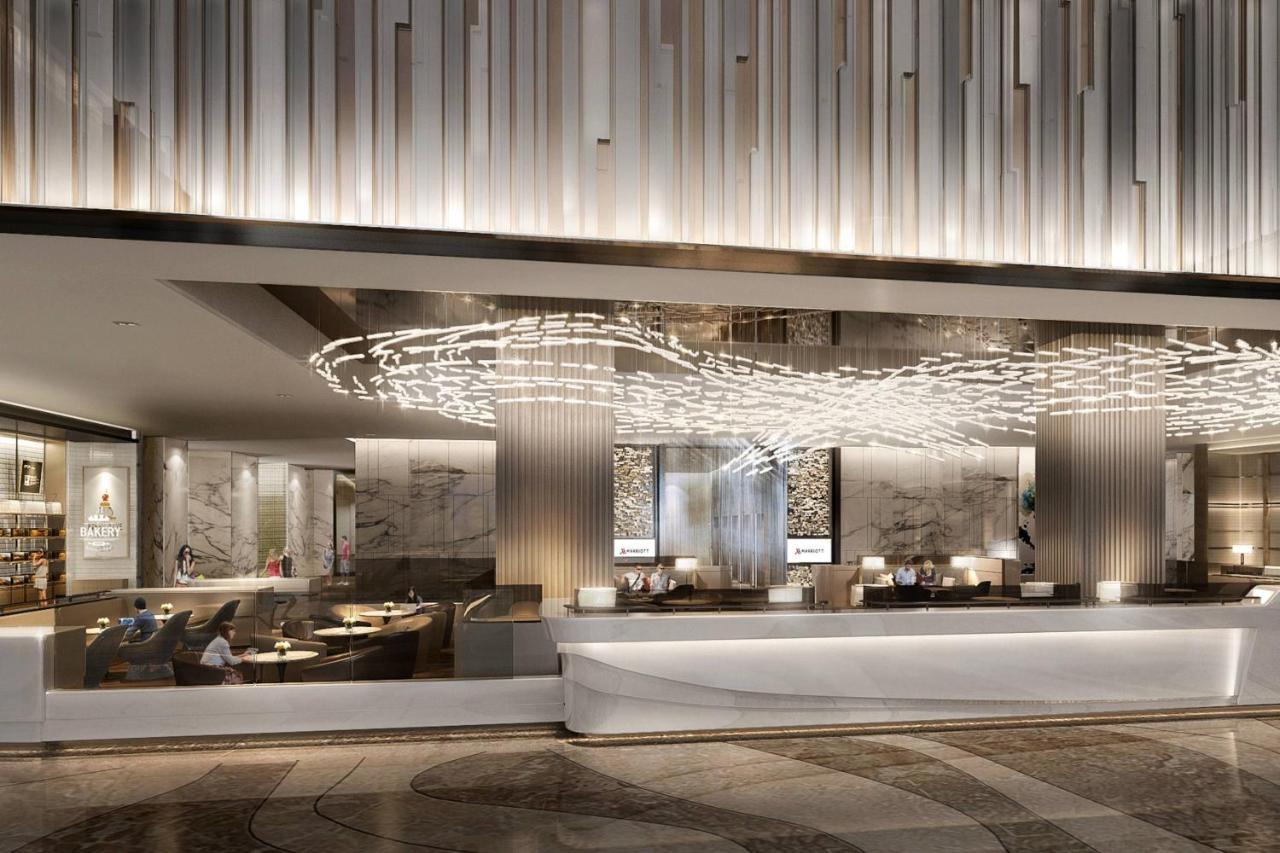 Kaohsiung Marriott Hotel Exterior foto The lobby of the hotel
